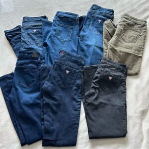 Bundle of 7 Guess Jeans- Size 27